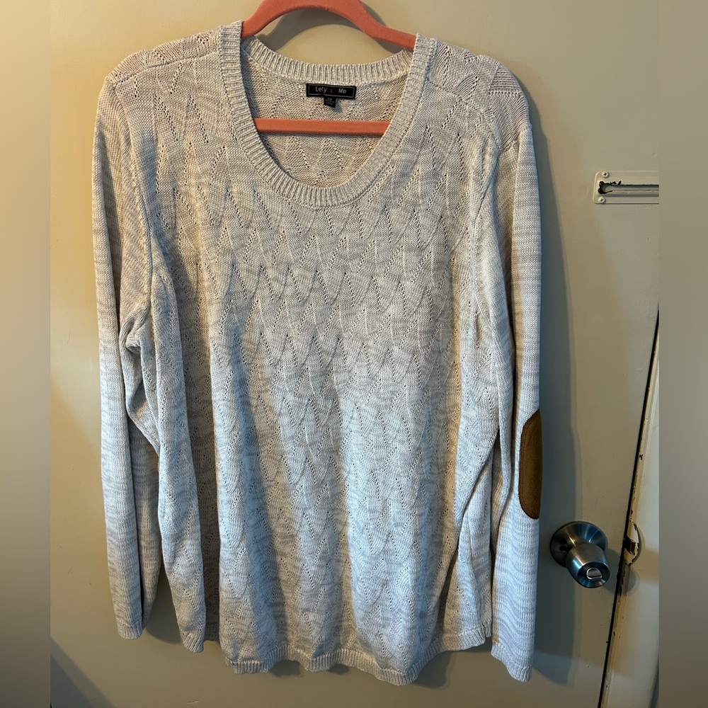 Lety & Me Melody elbow patch pullover